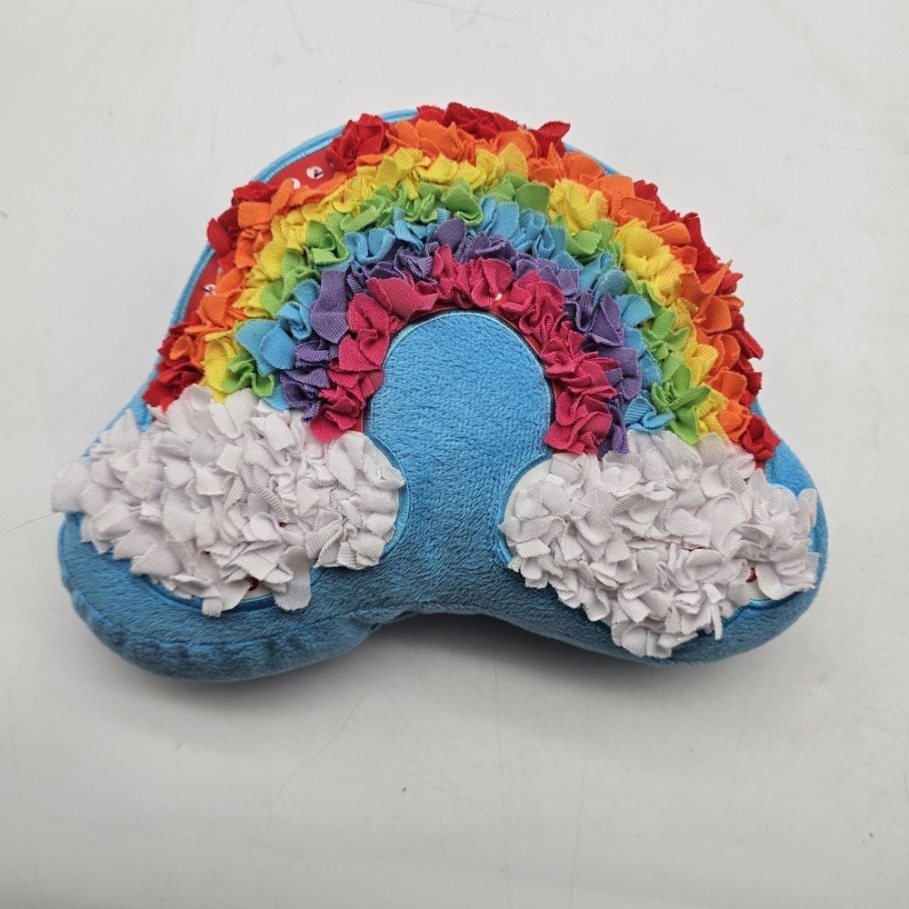 Rainbow Cloud Plush Stuffed Pillow‎ Toy Small Blue Multicolor Soft Cute Decor